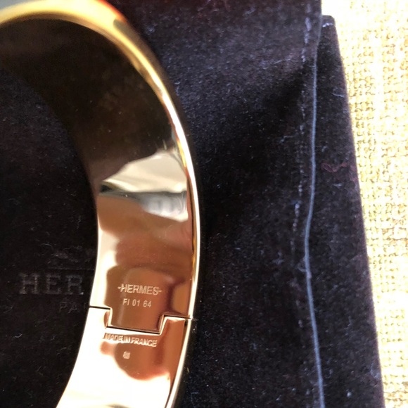 SOLD! 1000% Authentic Hermes Clic Clac H  bracelet - Picture 2 of 8